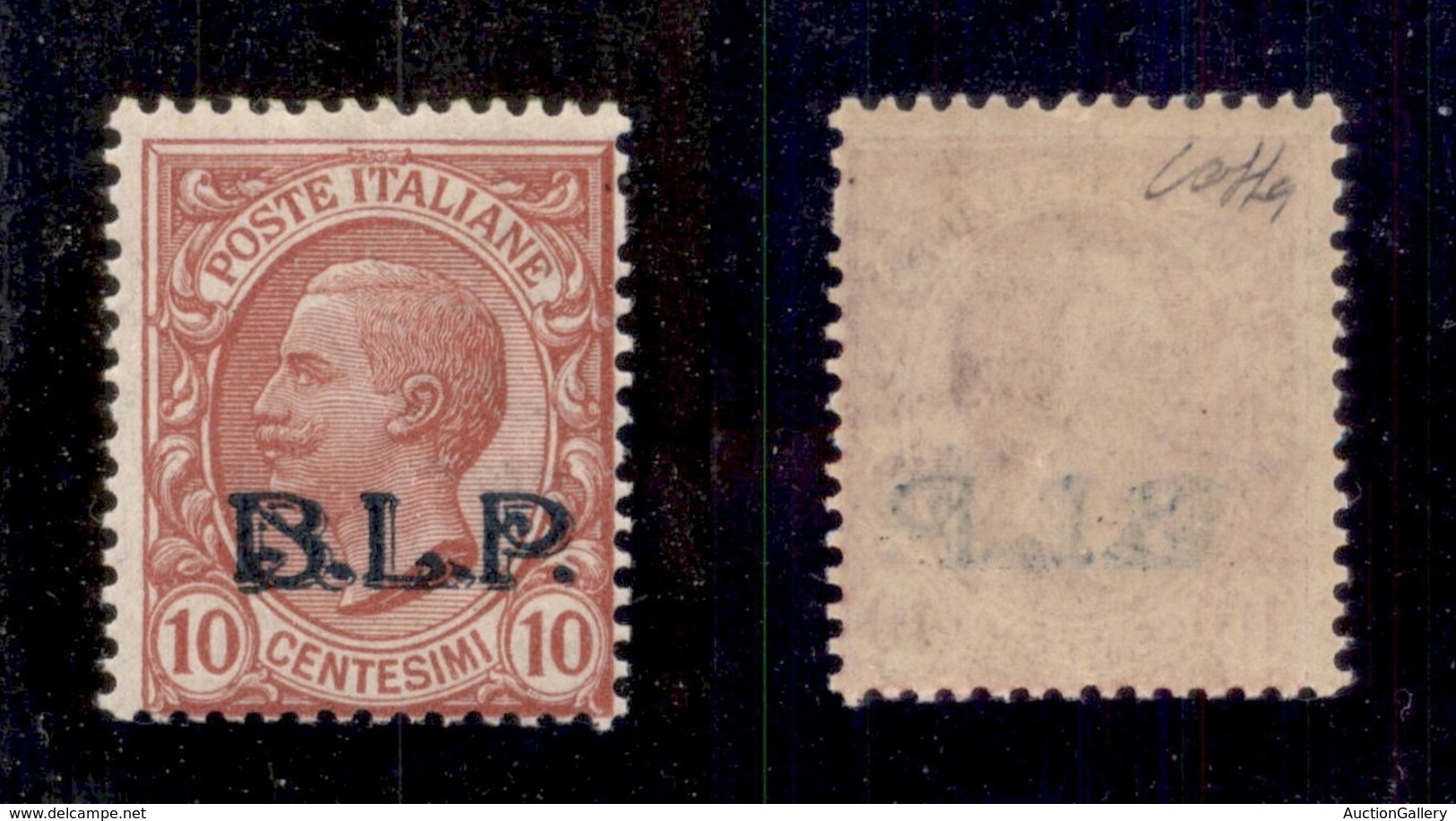 REGNO D'ITALIA - 1923 - BLP - 10 Cent (13A) - Soprastampa Azzurra - Gomma Integra - Colla (300) - Otros & Sin Clasificación