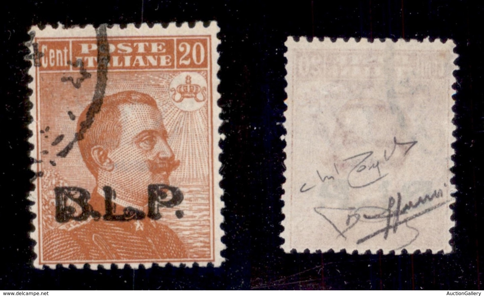 REGNO D'ITALIA - 1923 - BLP - 20 Cent (15) Usato - Molto Ben Centrato - Molto Bello - Diena + Sorani + Cert. Raybaudi (8 - Otros & Sin Clasificación