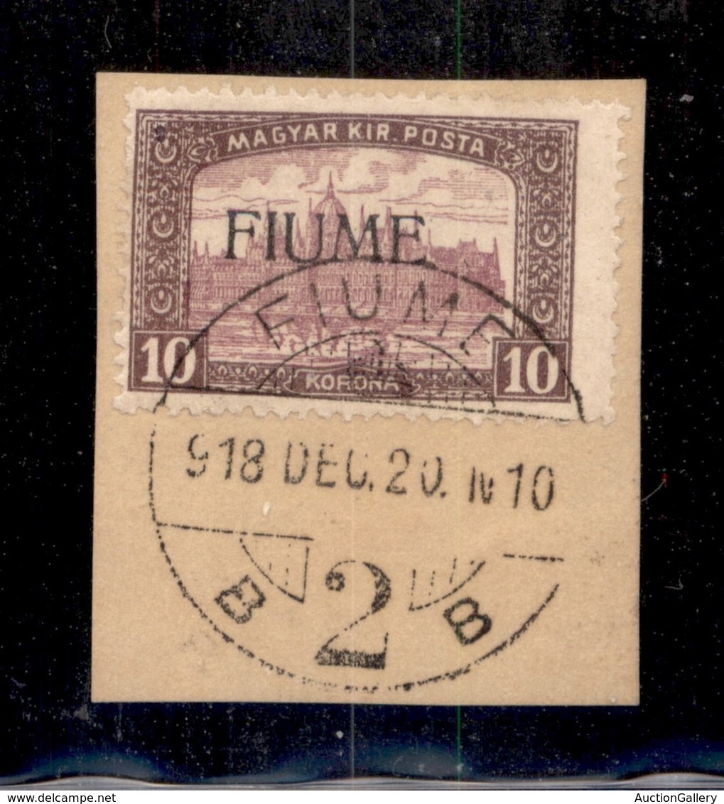 OCCUPAZIONI - FIUME - 1918 - 10 Korona (21/I) Usato Su Frammento - Fiume