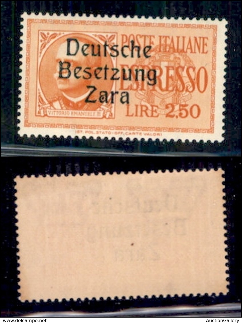 OCCUPAZIONI - ZARA - 1943 - Espressi - 2,50 Lire (2) - Prima A Con Punto - Gomma Integra - Non Catalogato (375+) - Otros & Sin Clasificación