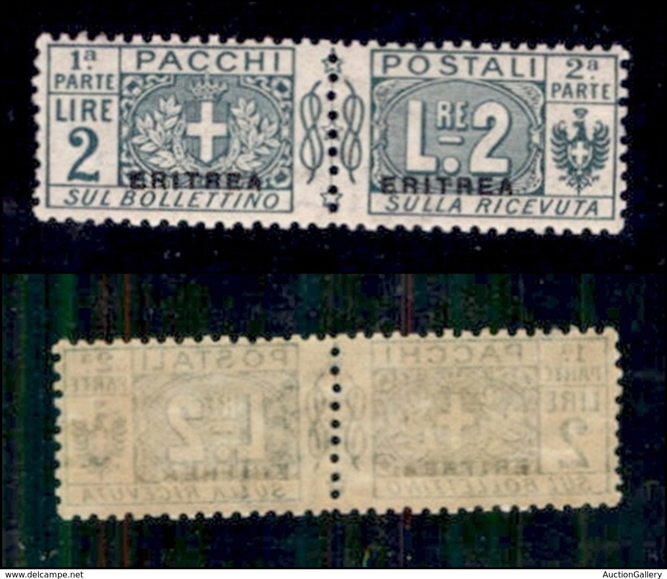 COLONIE - ERITREA - 1916 - Pacchi Postali - 2 Lire (6) - Gomma Integra - Ottimamente Centrato - Molto Bello (400++) - Eritrea