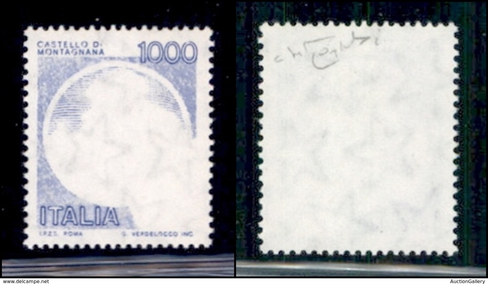 REPUBBLICA - 1980 - Montagnana - Naturale Azzurro - 1000 Lire Castelli (1527) - Gomma Integra - Raybaudi - Other & Unclassified
