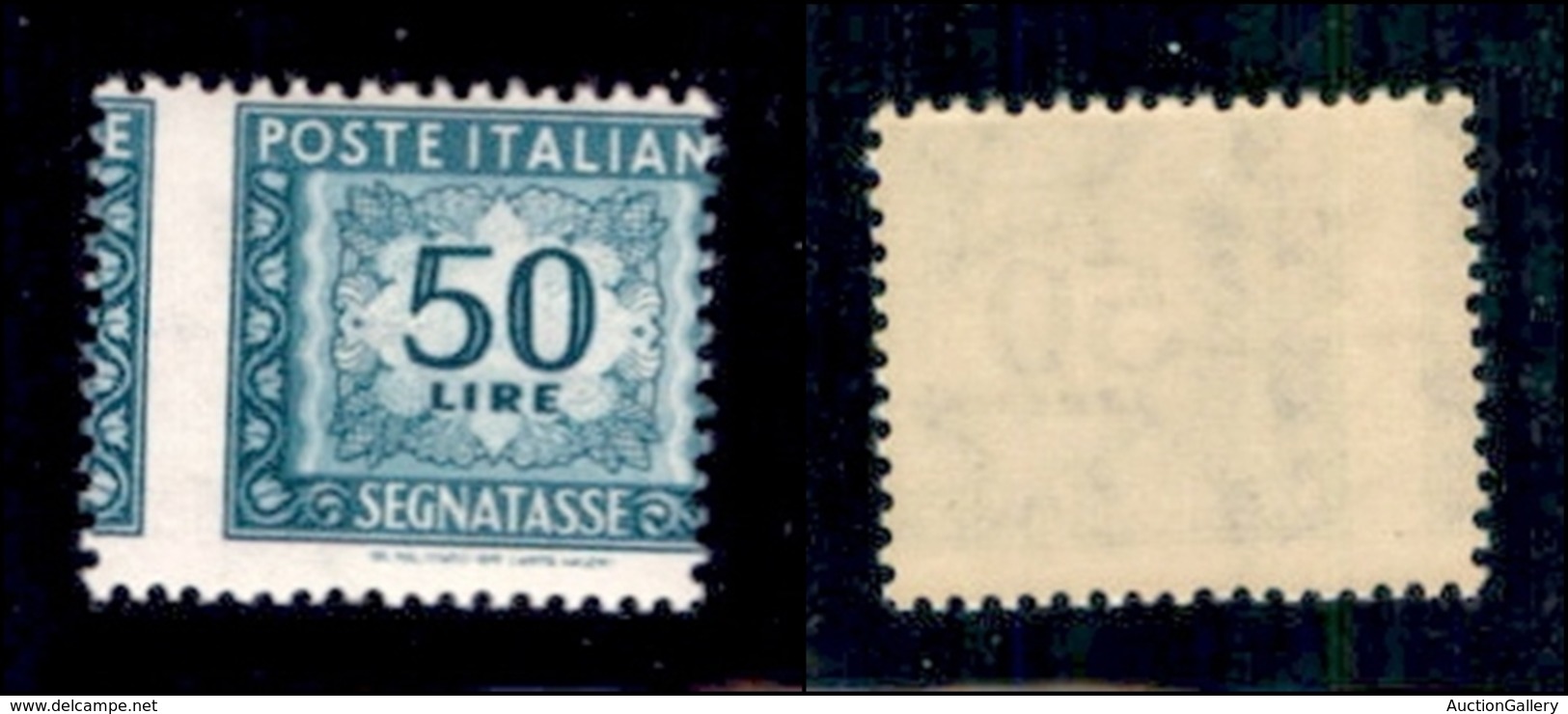 REPUBBLICA - 1957 - Segnatasse - 50 Lire (118/IIf) - Dentellatura Verticale Spostata - Gomma Integra (275) - Otros & Sin Clasificación