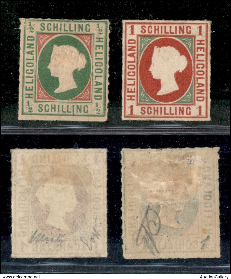 ESTERO - GERMANIA  - Heligoland - 1867 - 1/2 Schilling (1) + 1 Schilling (2) - Da Esaminare - Otros & Sin Clasificación