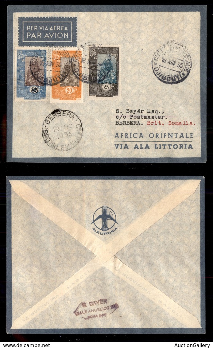 POSTA AEREA  - 1935 (18 Novembre) - Djibouti Berbera (3355) - Otros & Sin Clasificación