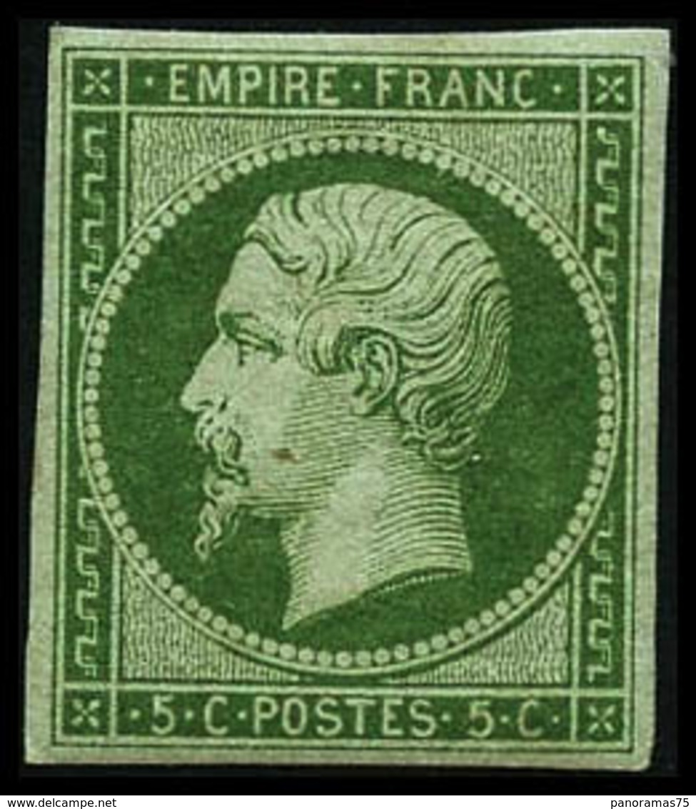 ** N°12 5c Vert, Signé Calves - TB - 1853-1860 Napoleon III