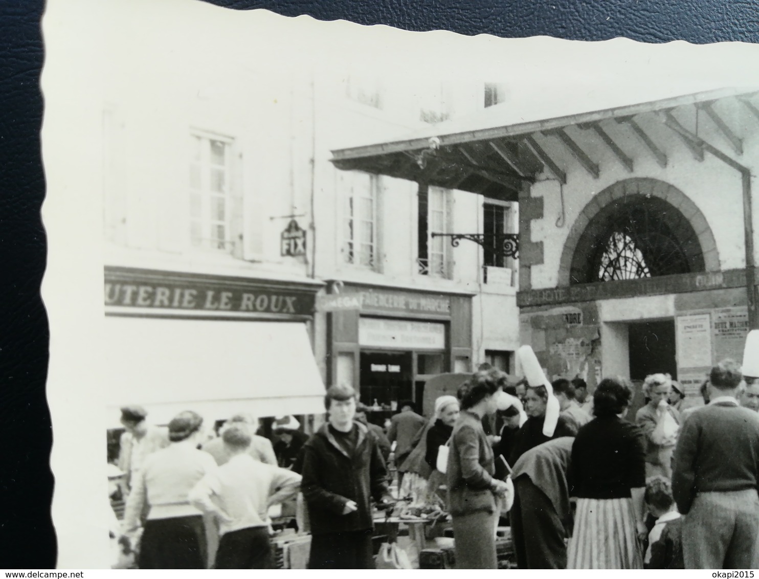 BIJOUTERIE LE ROUX FAÏENCERIE DU MARCHÉ HÔTEL DU SAUMON SUR VIEUX NÉGATIFS DE PHOTOS NOIR-BLANC NÉGATIFS POUR 70 PHOTOS - Materiale & Accessori