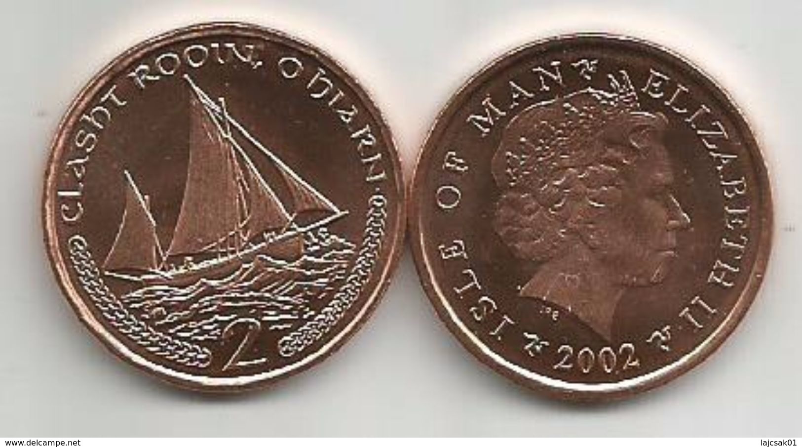 Isle Of Man 2 Pence  2002. UNC KM#1037 - Île De  Man