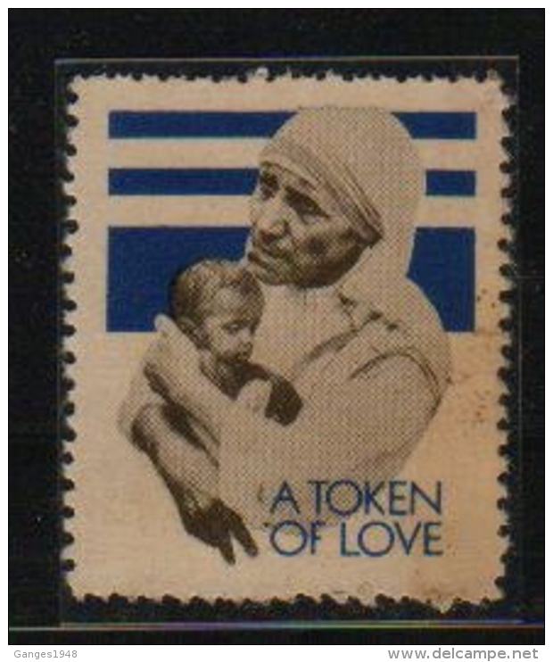 India  Mother Teresa  Nobel Laureate  Label  #  12102  Inde  Indien - Mother Teresa