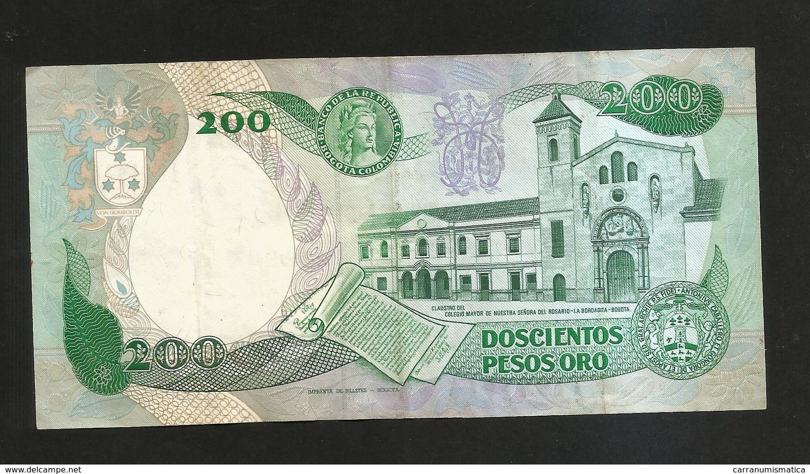 COLOMBIA - El Banco De La Republica - 200 Pesos Oro (1988) - Colombie