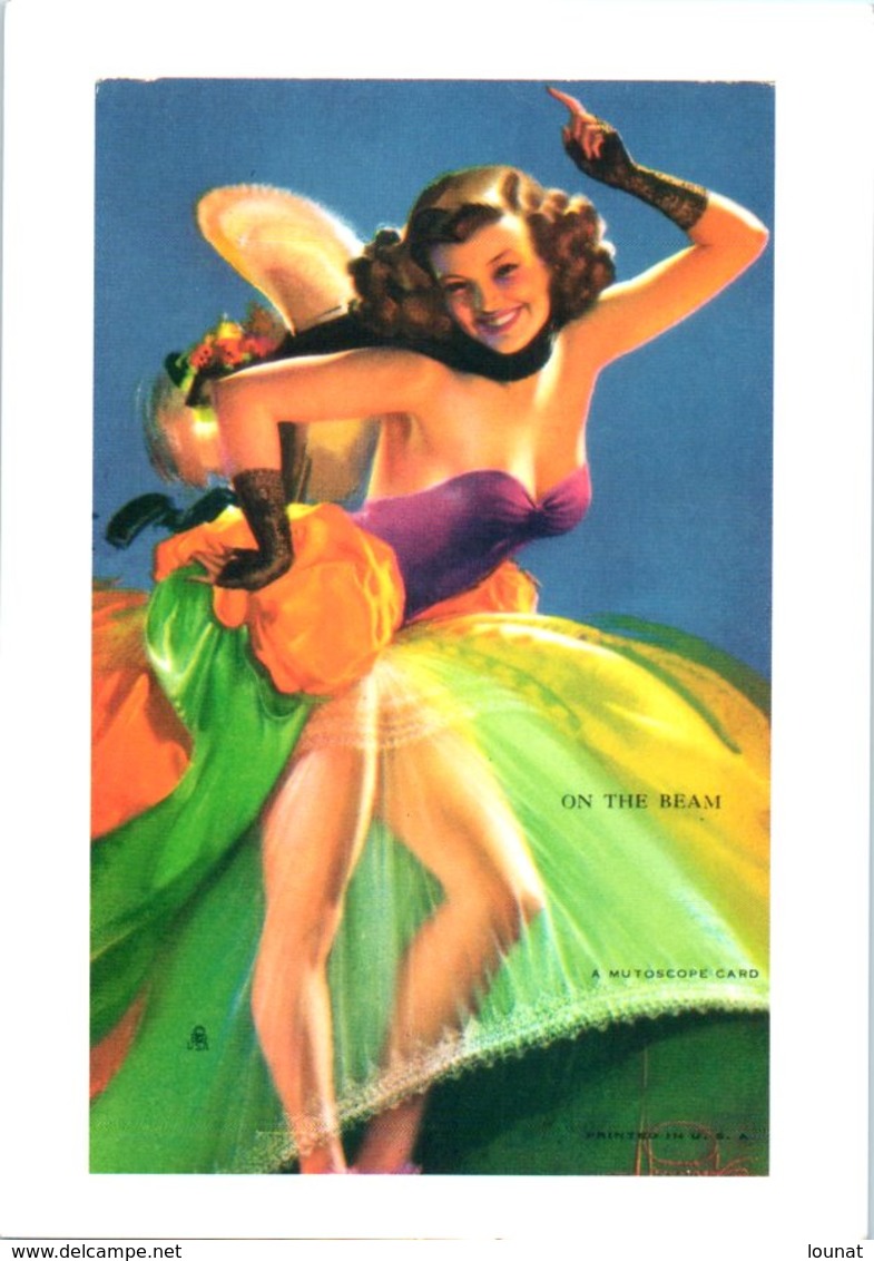 Femme - PIn-Up - Illustrateur  - A Mutoscope Card - Art Et Collections Affiche - Demi Nue - Pin-Ups