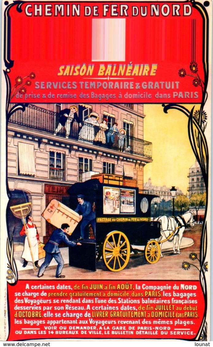 Chemin De Fer Du NORD - La Compagnie Du Nord - Saison Balnéaire - Transport De 1900 - Autres & Non Classés