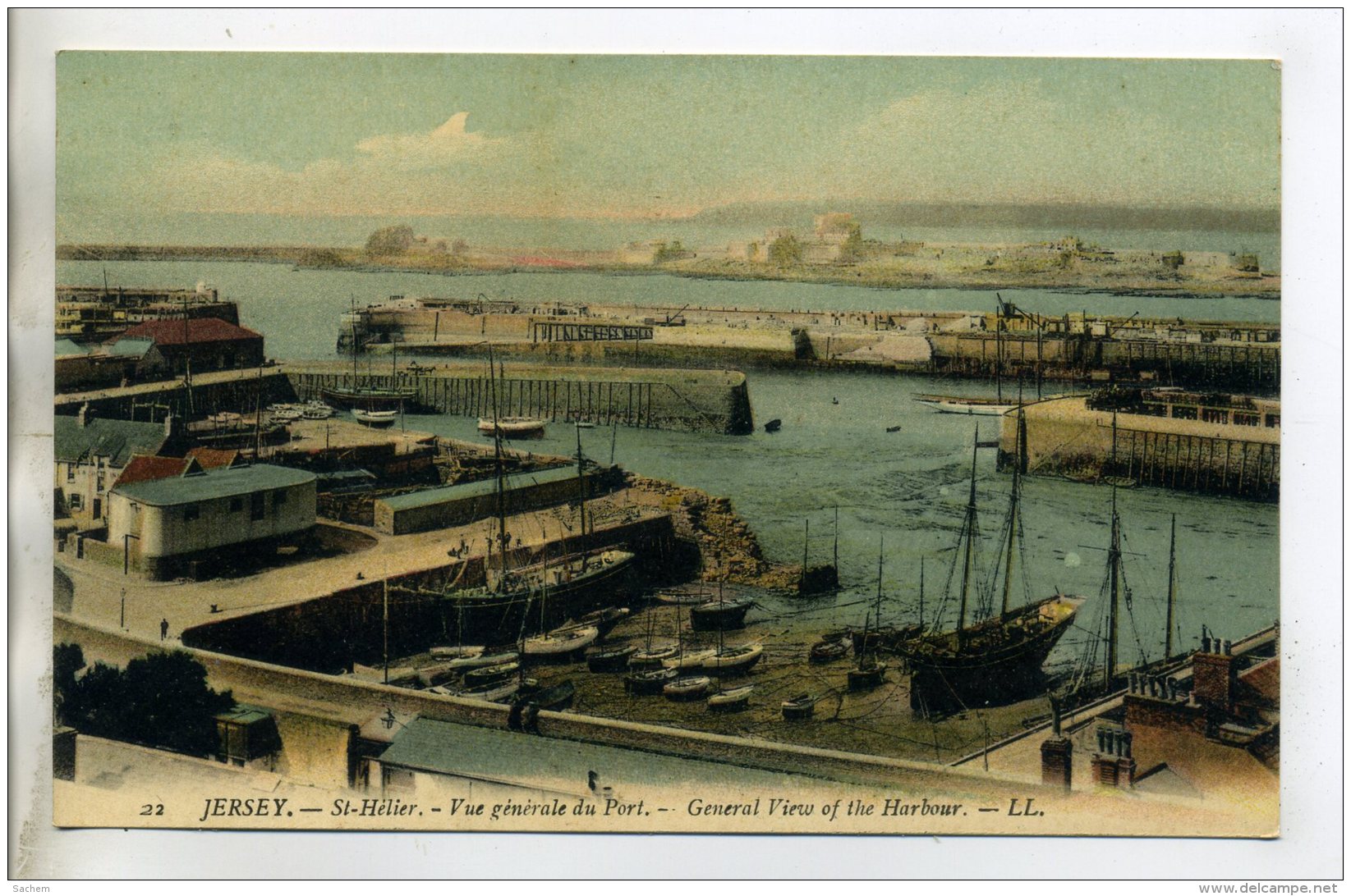 ANGLETERRE JERSEY ST HELIER Vue Du Port 1910  /D04-2016 - Other & Unclassified