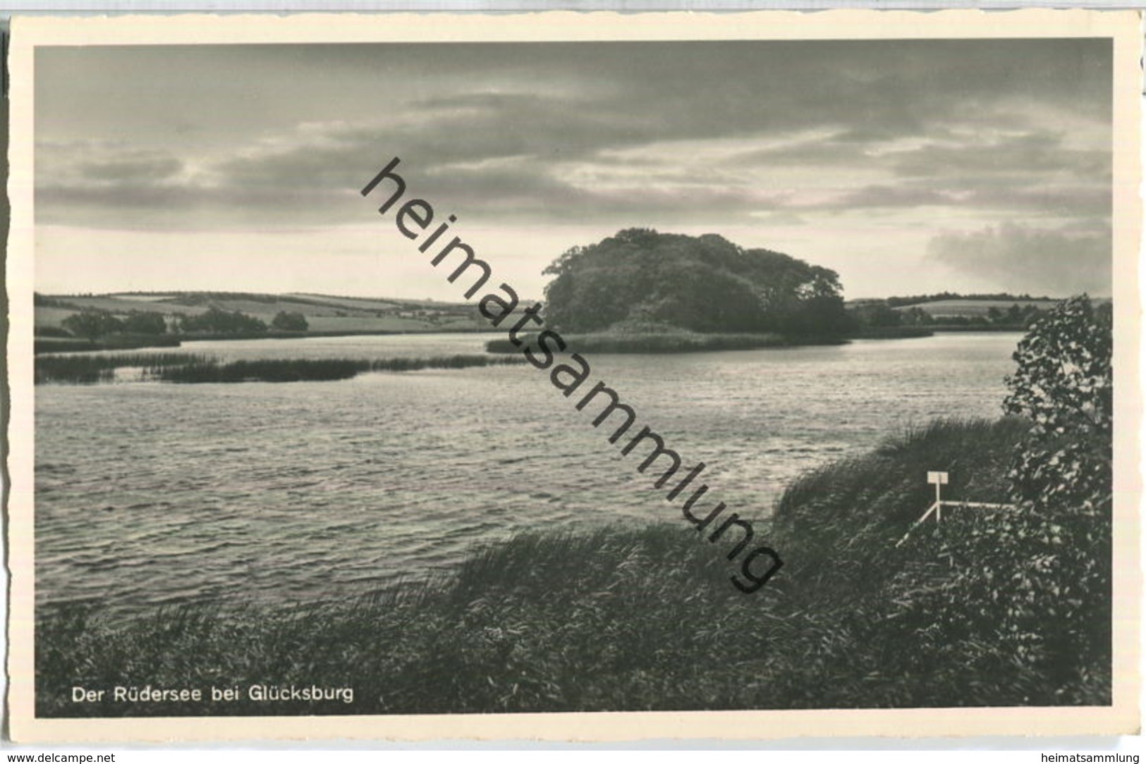 Rüdersee Bei Glücksburg - Foto-Ansichtskarte - Verlag Foto-Remmer Langballig - Serie Das Schöne Angeln - Gluecksburg