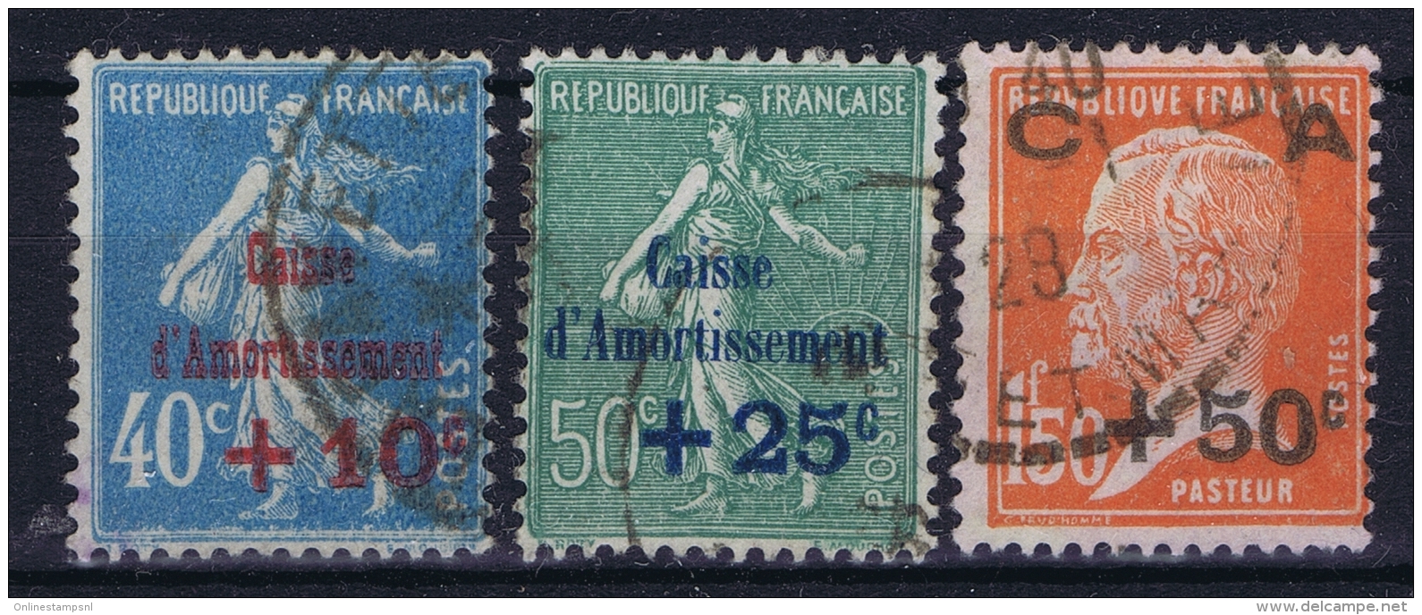 France: Yv 246 - 248 Obl./Gestempelt/used  Caisse Amortissement - Oblitérés