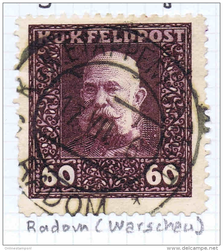 Poland: Austrian stamps cancelled Krakau + Austrian occ. Rusian Poland 1915-1918