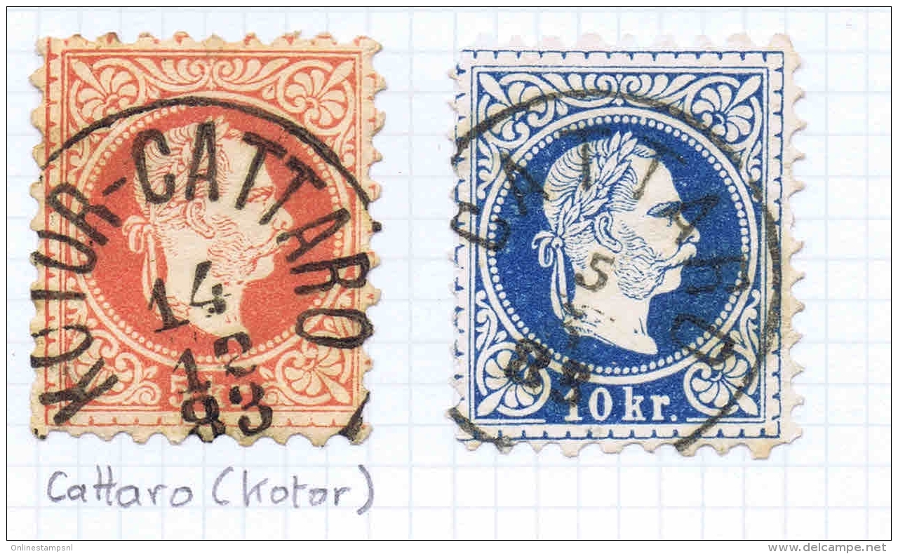 Austrian stamps cancelled as Forerunners in different areas