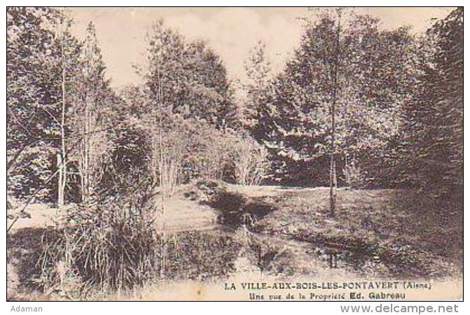 Aisne        489-2        La Ville Aux Bois.Les Pontavert.Une Vue De La Propriété Ed GABEREAU - Autres & Non Classés