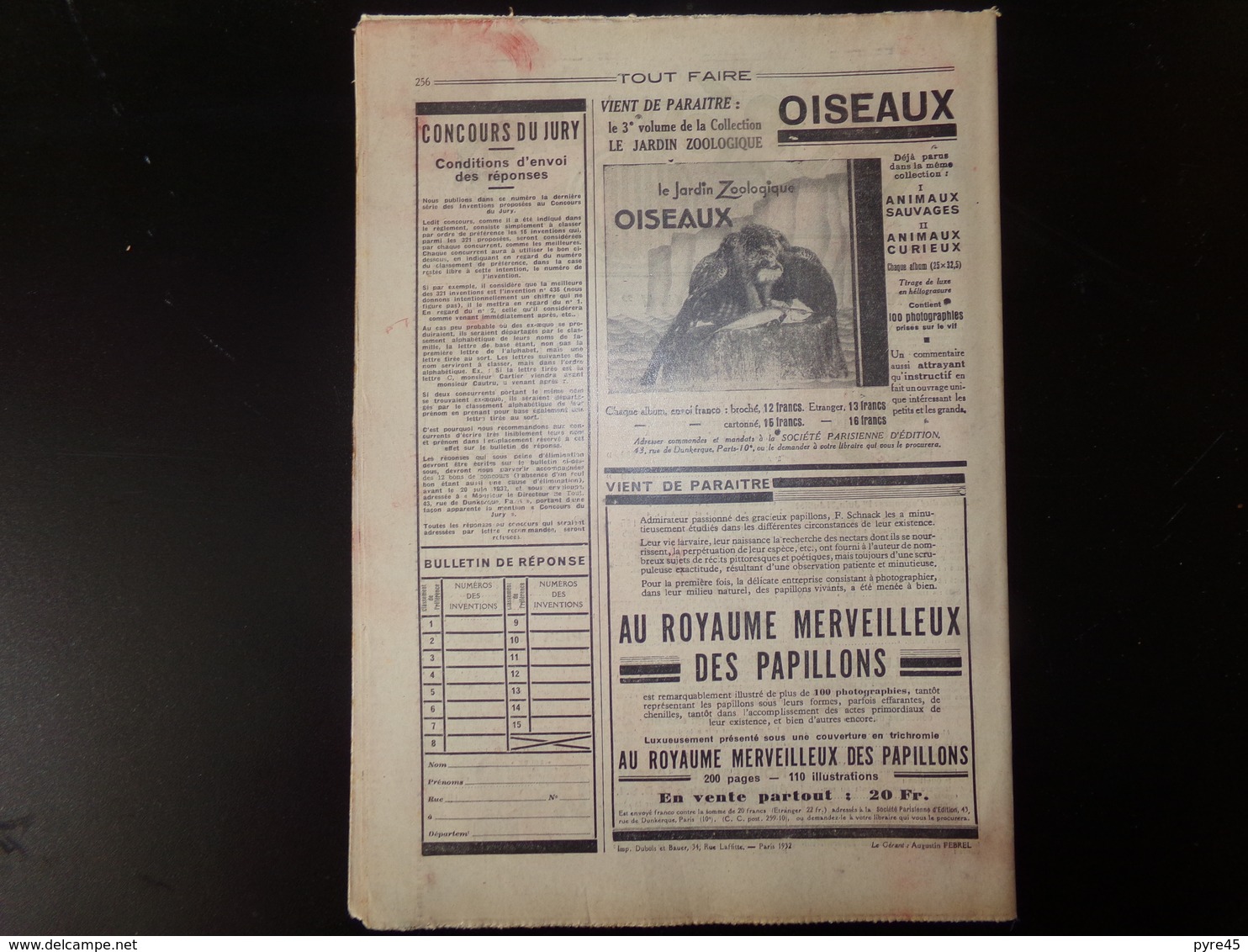 Revue " Tout Faire, Tout Savoir " N° 86 Du 29 Mai 1932 " Construisez Vous-même Une Balance Roberval " - 1900 - 1949