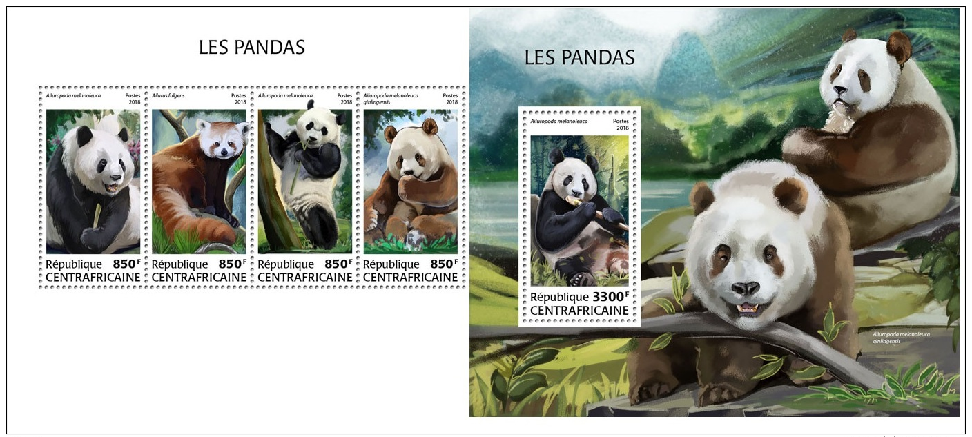 Central Africa 2018 Pandas MS+S/S CA18504 - Other & Unclassified