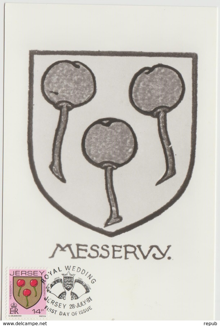 Jersey Carte Maximum 1981 Blasons 261 - Jersey