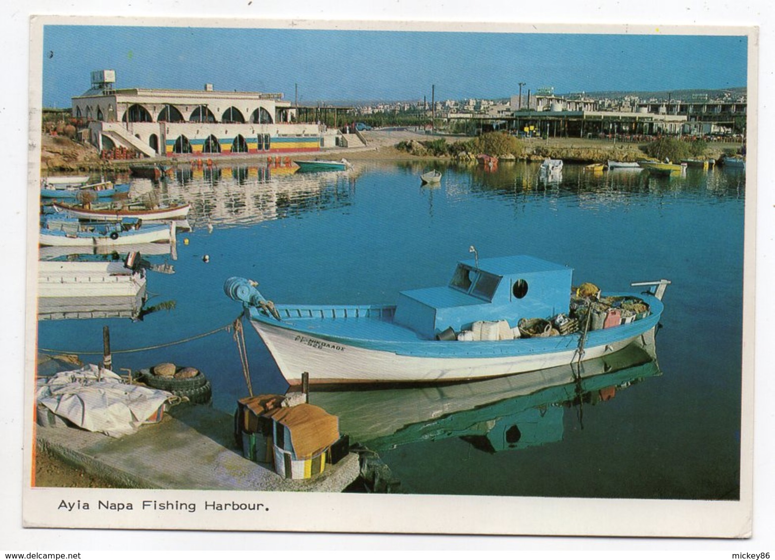 Chypre --  AYLA NAPA --1987--Le Port De Pêche (beaux Bateaux--cachet--Beaux Timbres - Chypre