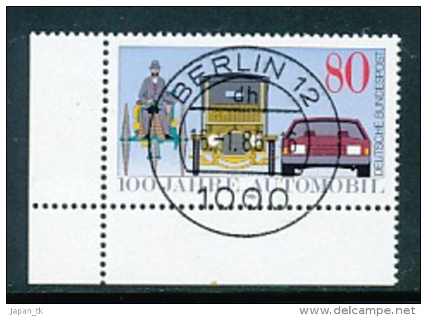 GERMANY Mi.Nr. 1268 100 Jahre Automobil - ET Berlin- Eckrand Unten Links - Used - Used Stamps