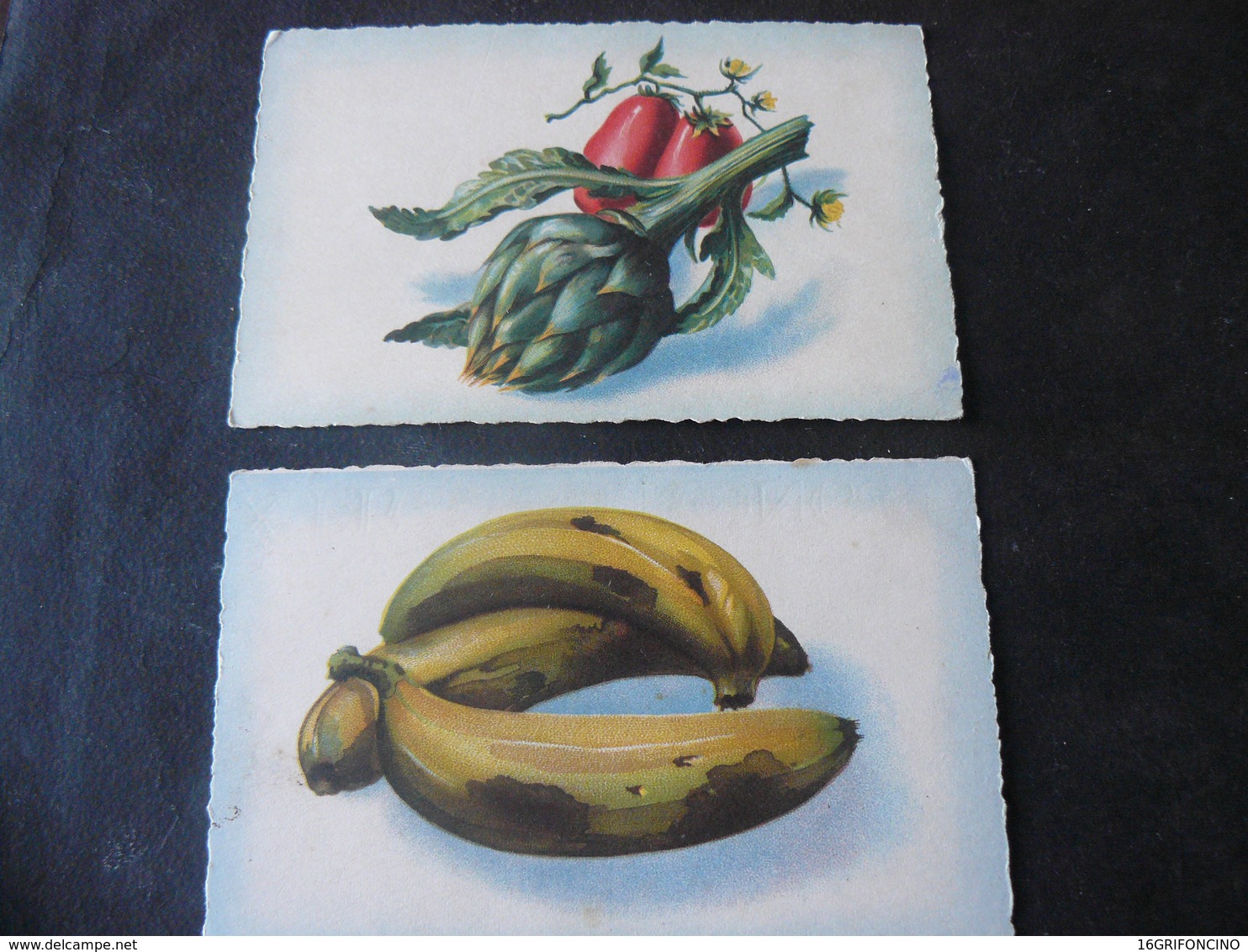 2 ANCIENTS  BEAUTIFULS  NEWS  POSTCARDS  OF FRUITS //  2  ANTICHE  NUOVE CARTOLINE  DI  FRUTTI E VERDURE - Other & Unclassified