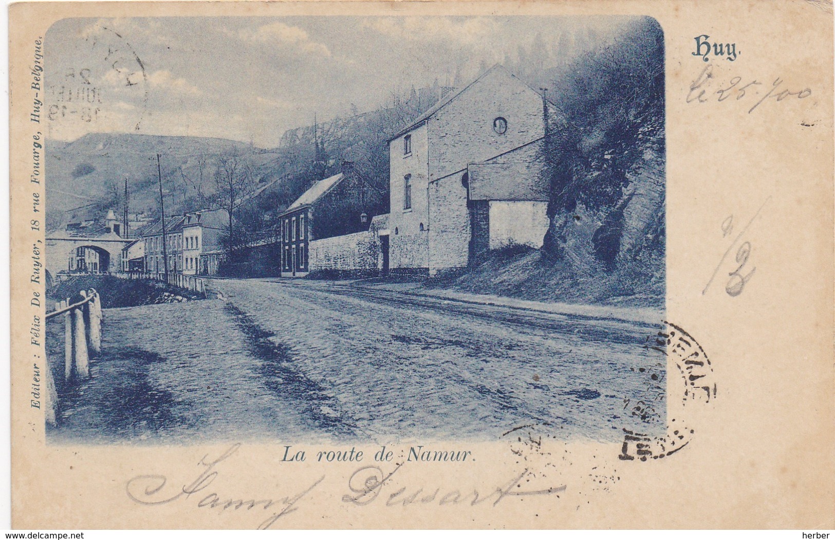 Lot 50x - HUY - HOEI - La route de Namur - Petit Modave - Tier de Huy - Panorama pris de la route de Waremme - Environs