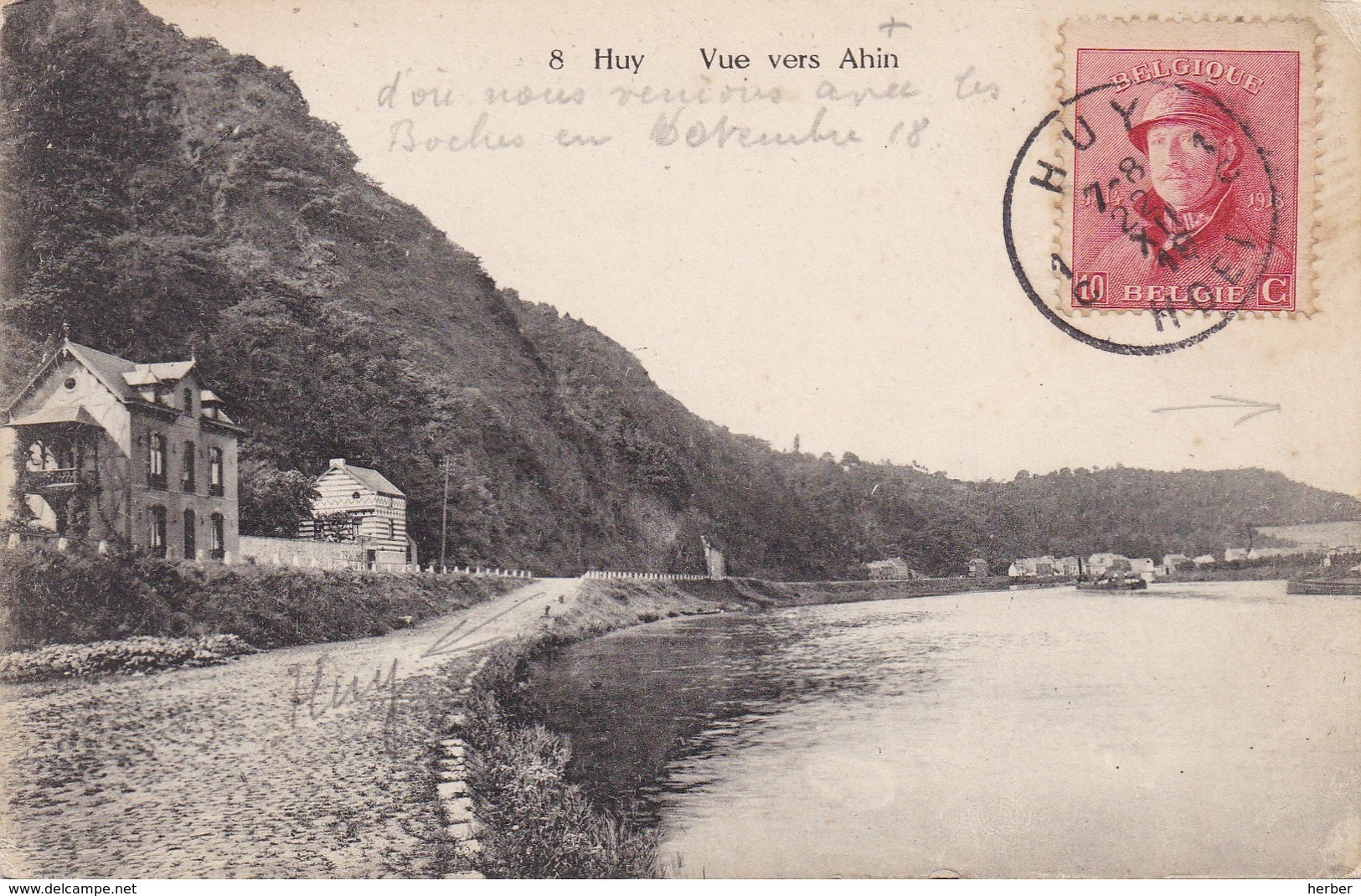 Lot 50x - HUY - HOEI - La route de Namur - Petit Modave - Tier de Huy - Panorama pris de la route de Waremme - Environs