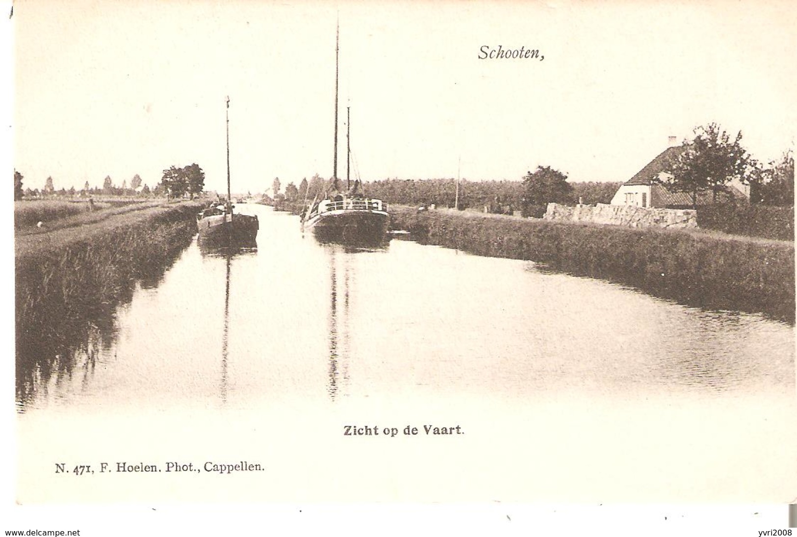 CP. SCHOTEN - ZICHT OP DE VAART - N° 471 Ed. F.Hoelen Neuve - Schoten