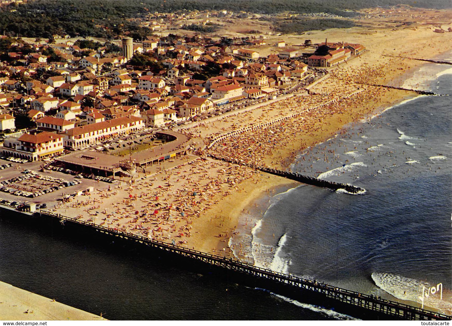 CPSM 40   CAPBRETON PLAGE VU DU CIEL  Grand Format 15 X 10,5 - Capbreton