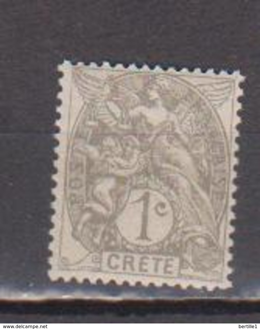 CRETE        N°  YVERT  :   1  NEUF AVEC  CHARNIERES      (  CH 26  ) - Unused Stamps