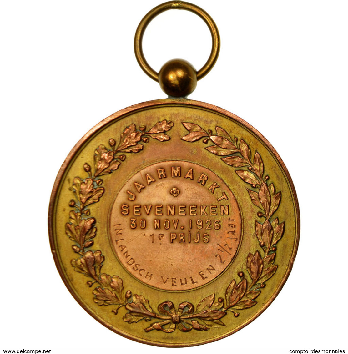 Belgique, Médaille, Albert, Roi Des Belges, Seveneeken, 1926, TTB+, Cuivre - Autres & Non Classés