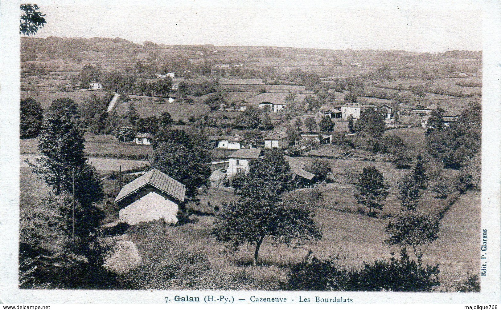 Cpa De Galan - Cazeneuve - Les Bourdalats - - Galan