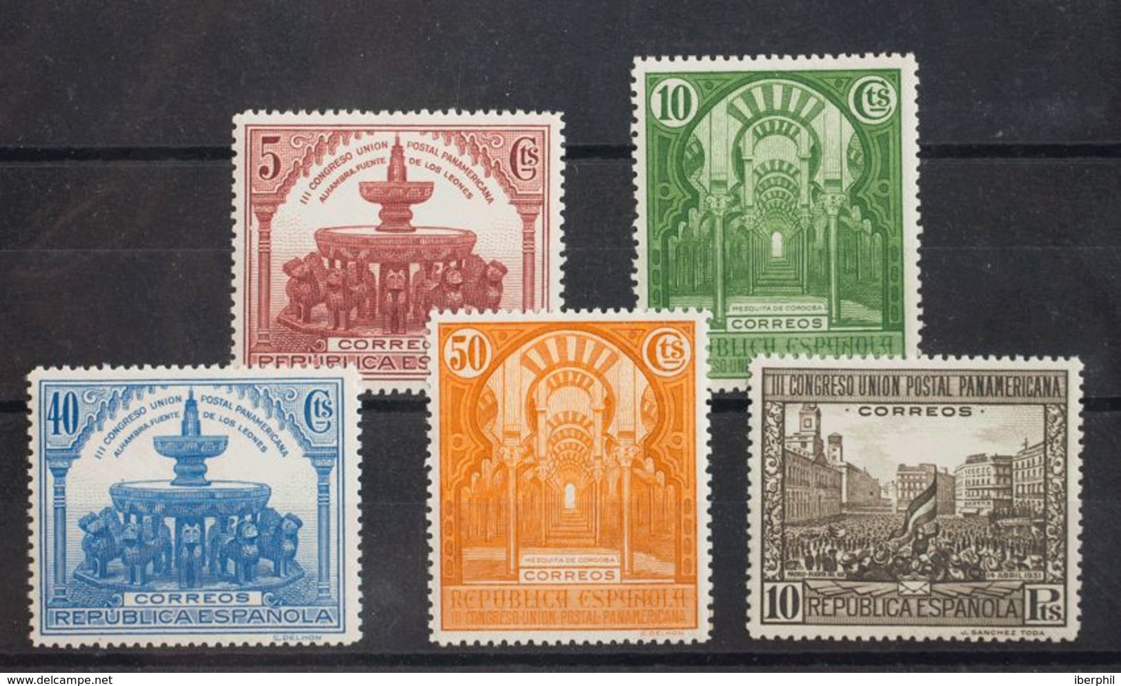 **604/13cca. 1931. Serie Completa, Cinco Valores. CAMBIOS DE COLOR. MAGNIFICA. Edifil 2015: 449 Euros - Other & Unclassified