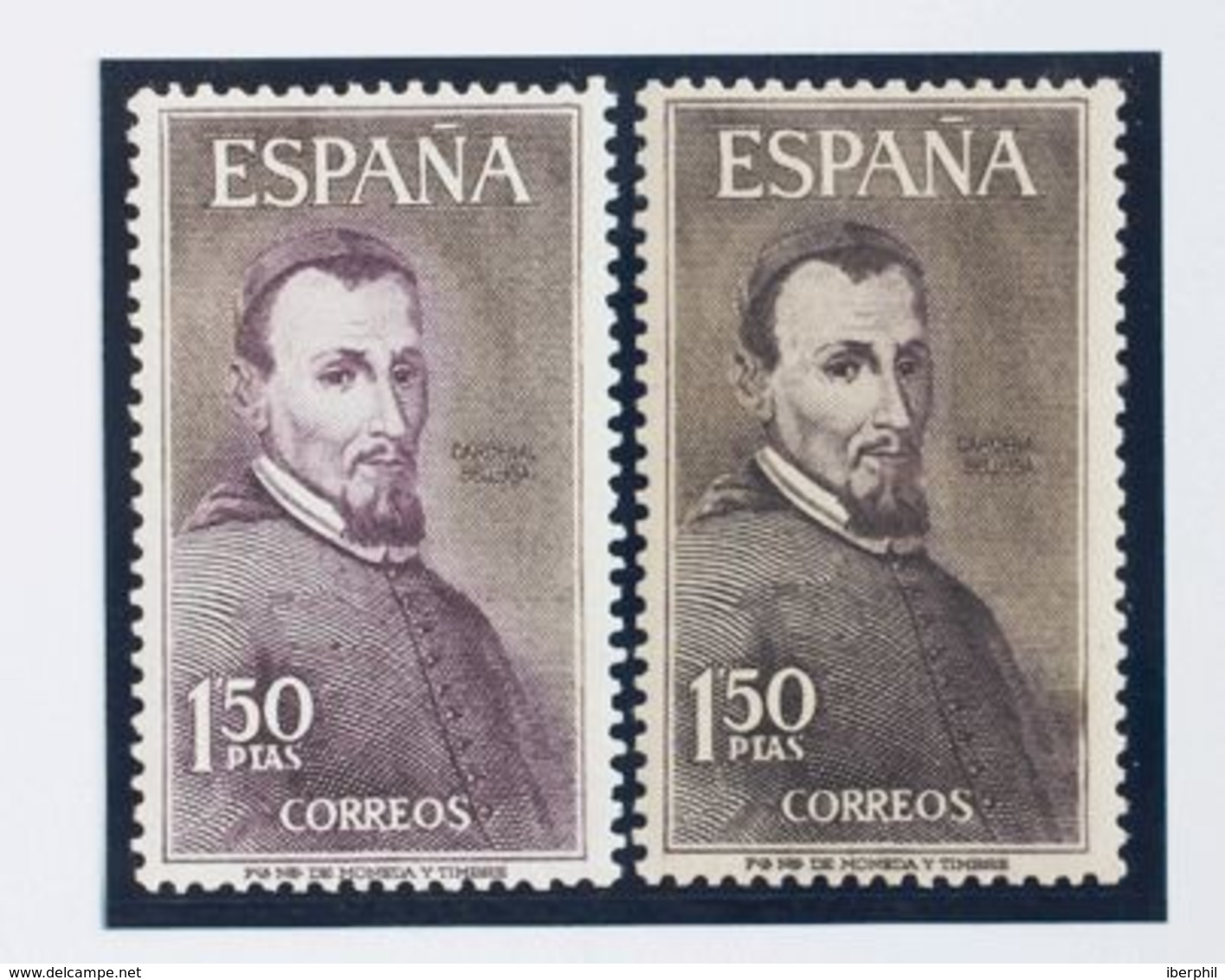 **1537efc. 1963. 1'50 Pts Castaño. Variedad UNICOLOR. MAGNIFICO. - Otros & Sin Clasificación