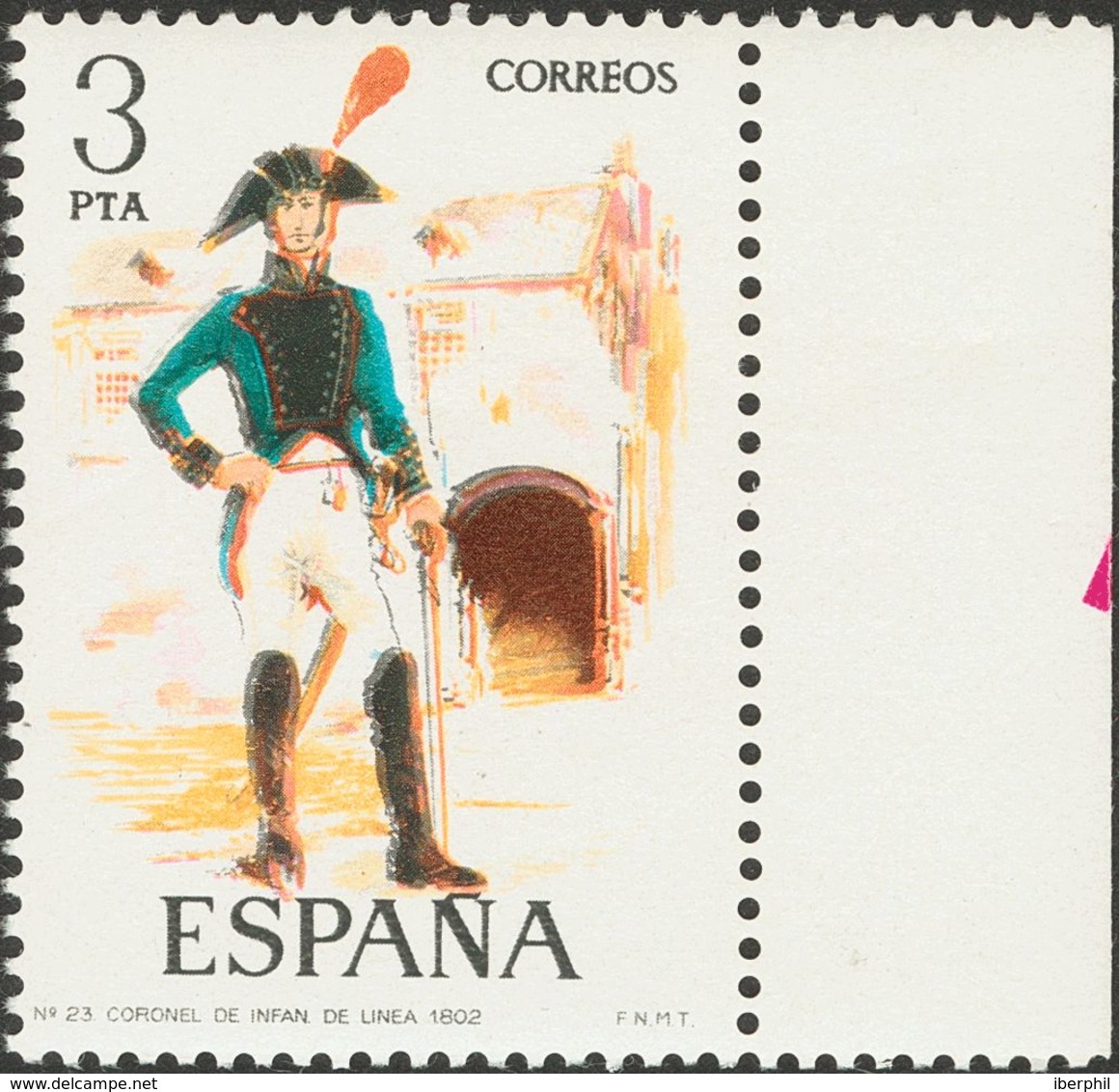 **2275. 1975. 3 Pts Multicolor. Variedad COLORES DESPLAZADOS. MAGNIFICO Y RARISIMO. Cert. COMEX. - Sonstige & Ohne Zuordnung