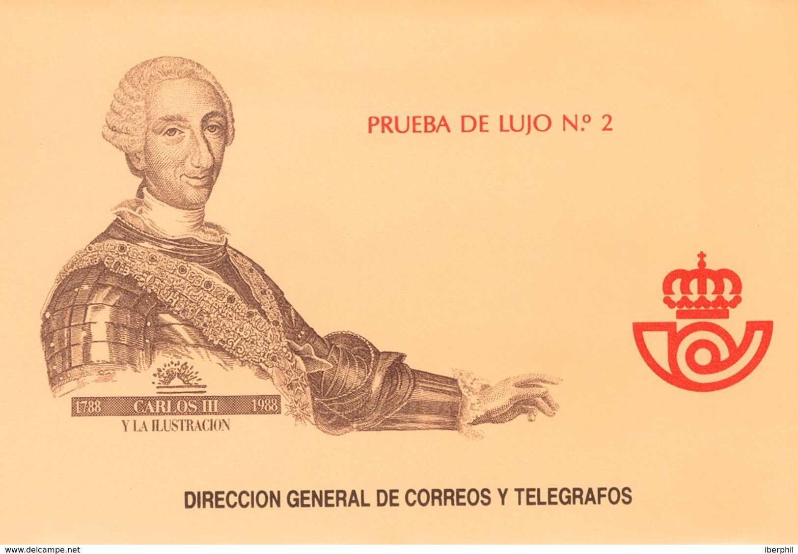 **17P. 1988. Prueba De Lujo. CARLOS III. MAGNIFICA. Edifil 2018: 63 Euros - Autres & Non Classés