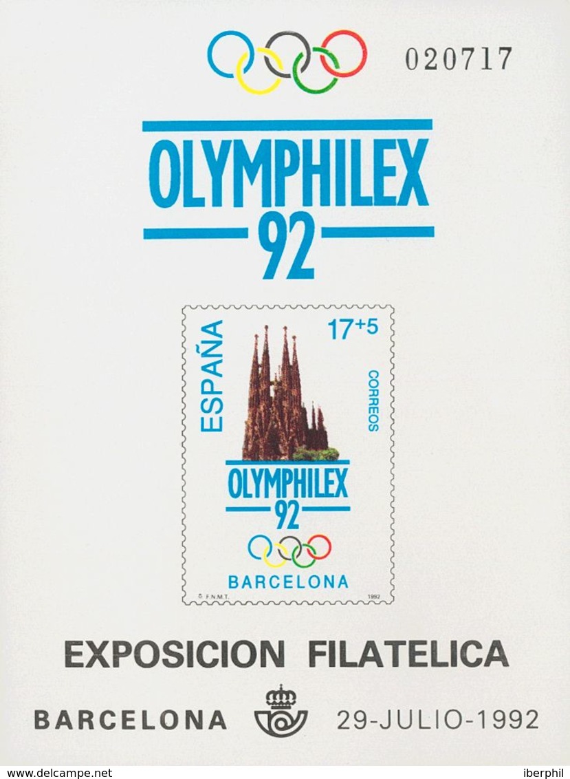 **26P. 1992. Prueba De Lujo. OLYMPHILEX 92. MAGNIFICA. Edifil 2018: 18 Euros - Autres & Non Classés