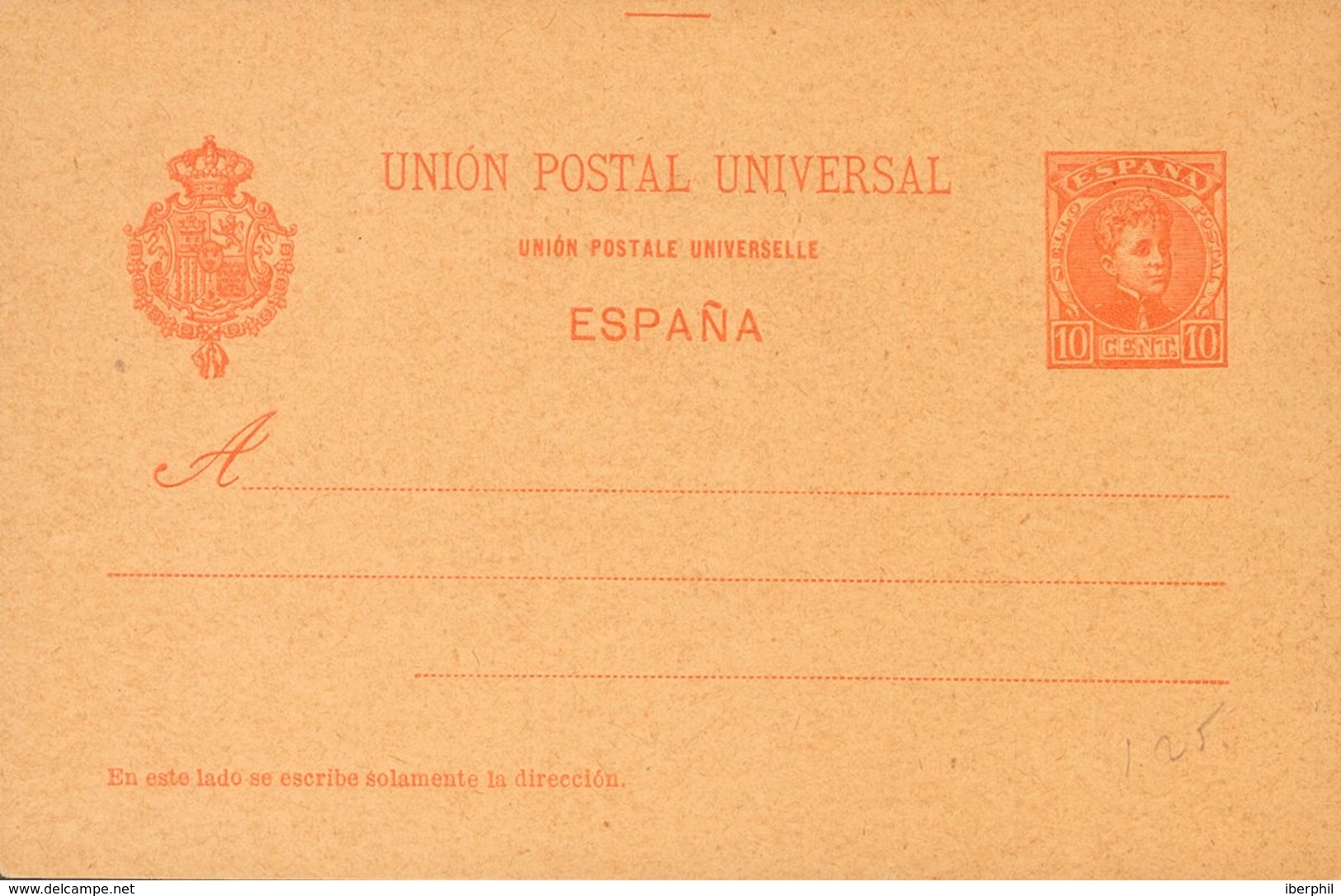 (*)EP39. 1901. 10 Cts Naranja Sobre Tarjeta Entero Postal. MAGNIFICA. Edifil 2018: 235 Euros - Autres & Non Classés