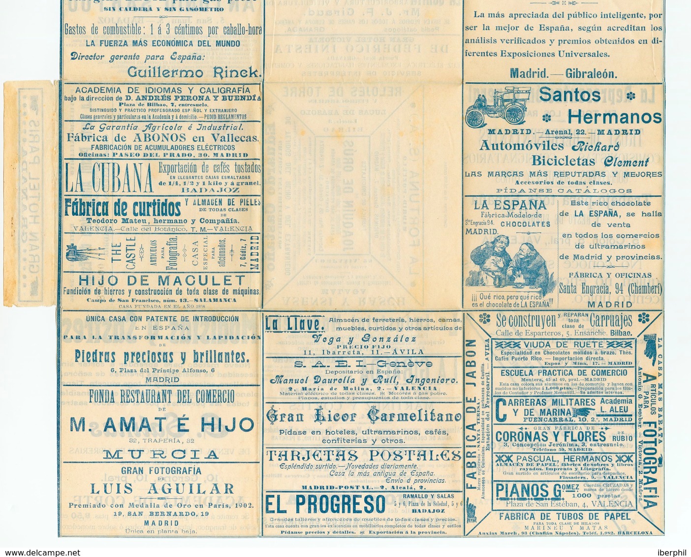 (*)EP157. 1904. 15 Cts Violeta Lila. Sobre Entero Postal Privado LA CARTA ANUNCIADORA DE ESPAÑA (serie Primera). MAGNIFI - Autres & Non Classés
