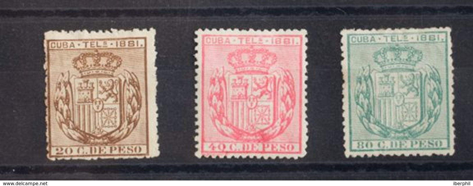 *52/54. 1881. Serie Completa. MAGNIFICA. - Cuba (1874-1898)