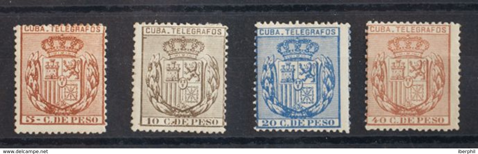 *77/80. 1894. Serie Completa (centraje Habitual). BONITA. Edifil 2018: 40 Euros - Cuba (1874-1898)