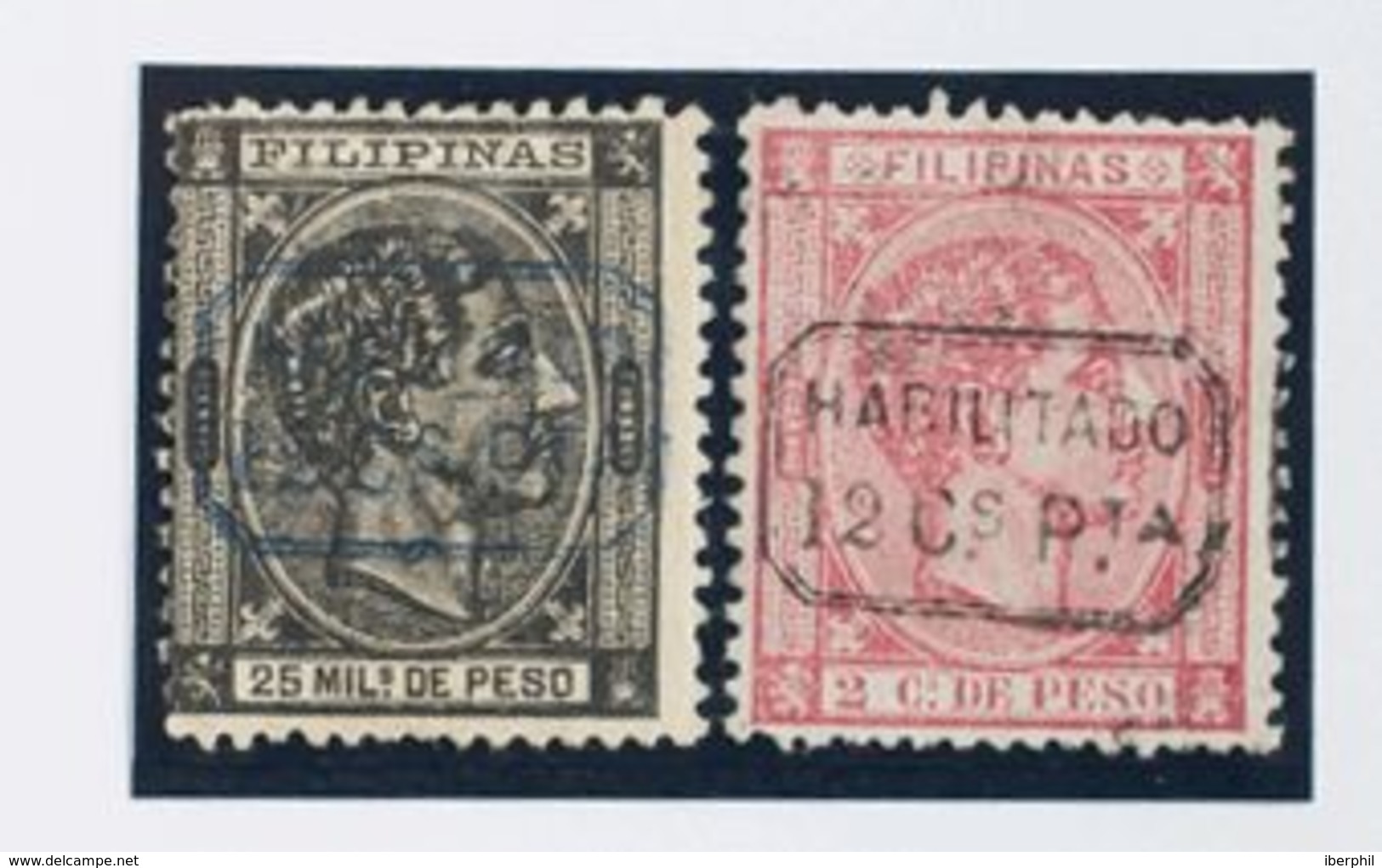 (*)51/52. 1878. Serie Completa (conservación Habitual). MAGNIFICA. Cert. CEM. Edifil 2018: 430 Euros - Philipines