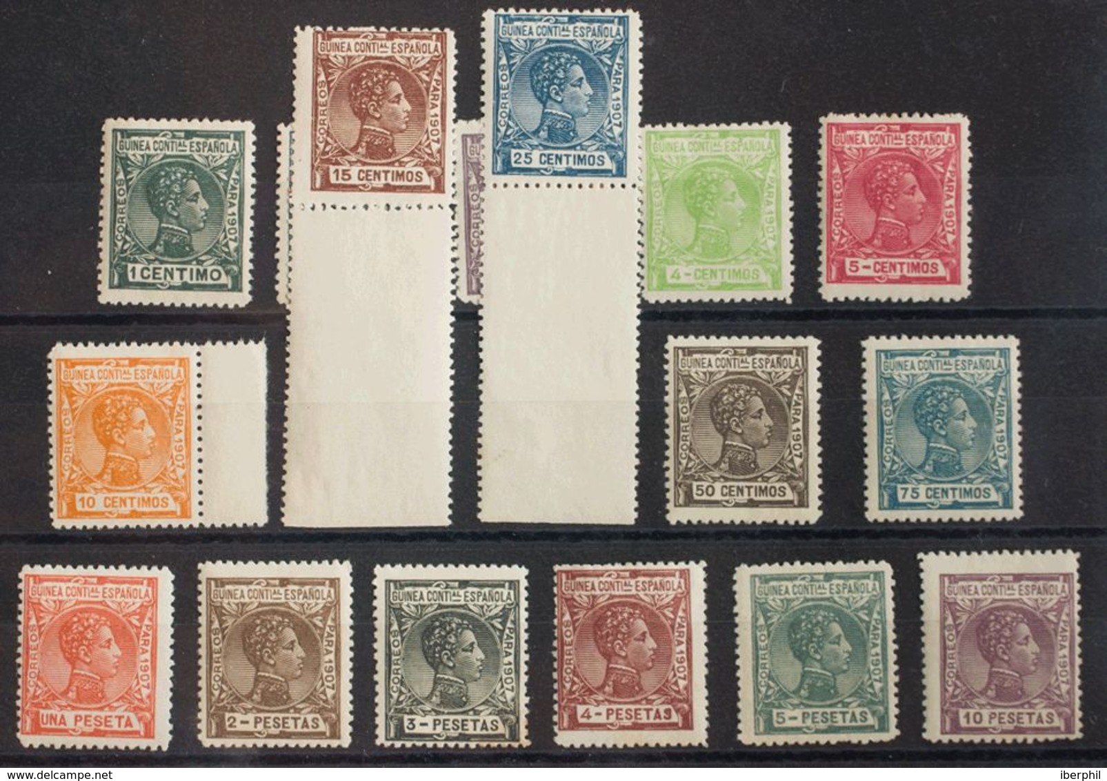 *43/58. 1907. Serie Completa. MAGNIFICA. Edifil 2018: 180 Euros - Spanish Guinea