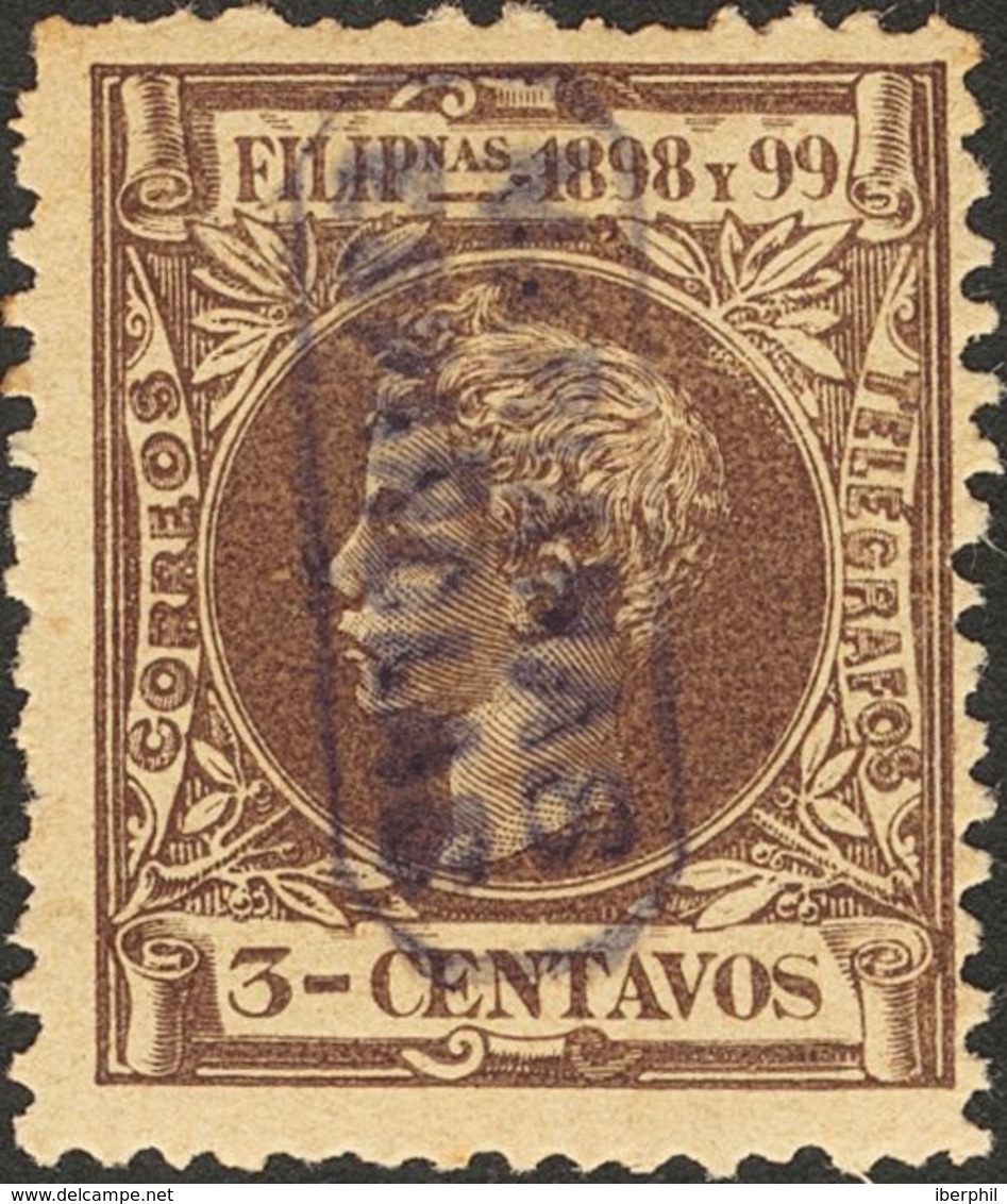 *2. 1899. 3 Ctvos Castaño. MAGNIFICO. Cert. CEM. Edifil 2018: 625 Euros - Mariannes