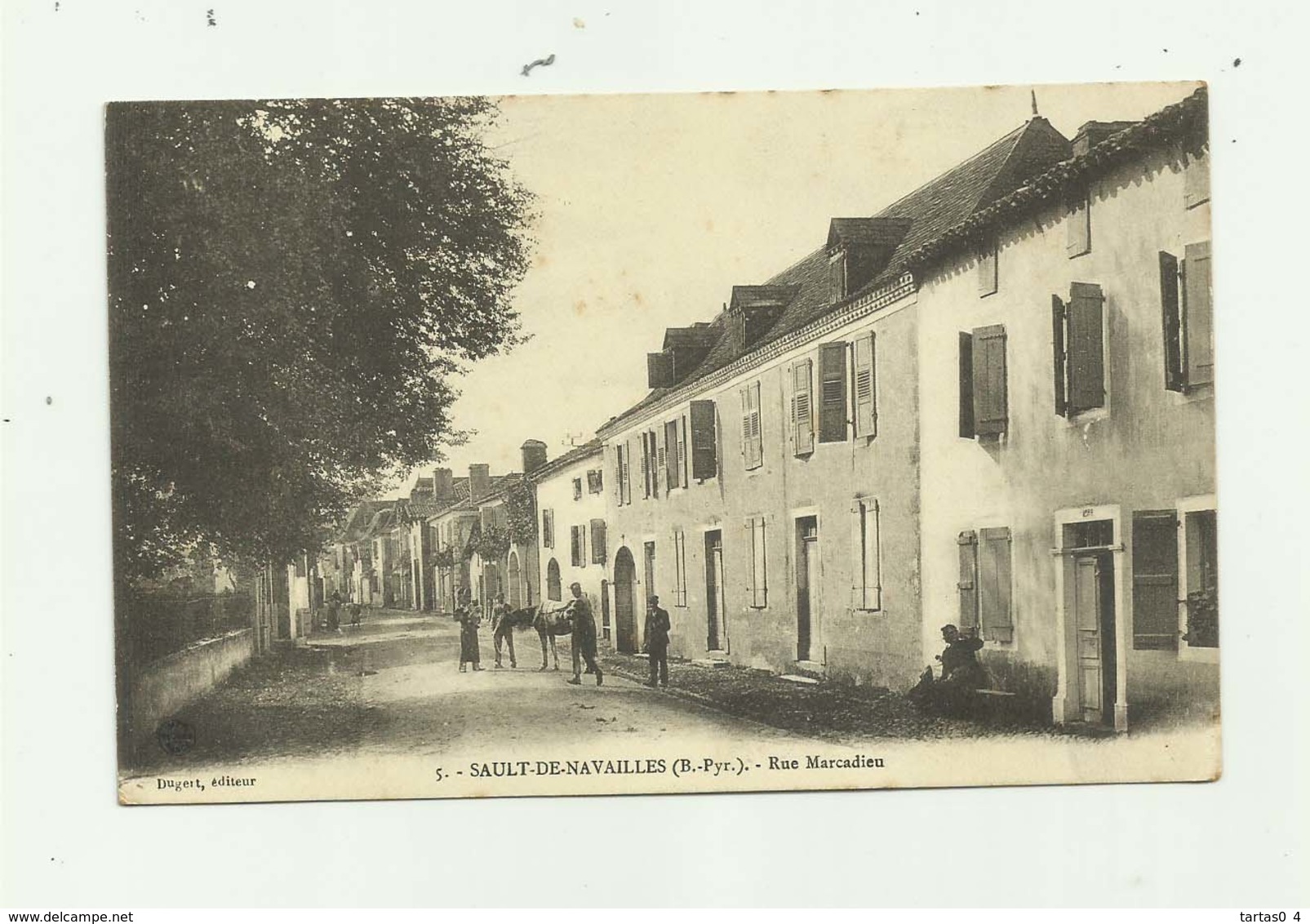 64 - SAULT DE NAVAILLES - Rue Marcadieu Animée Bon état - Autres & Non Classés