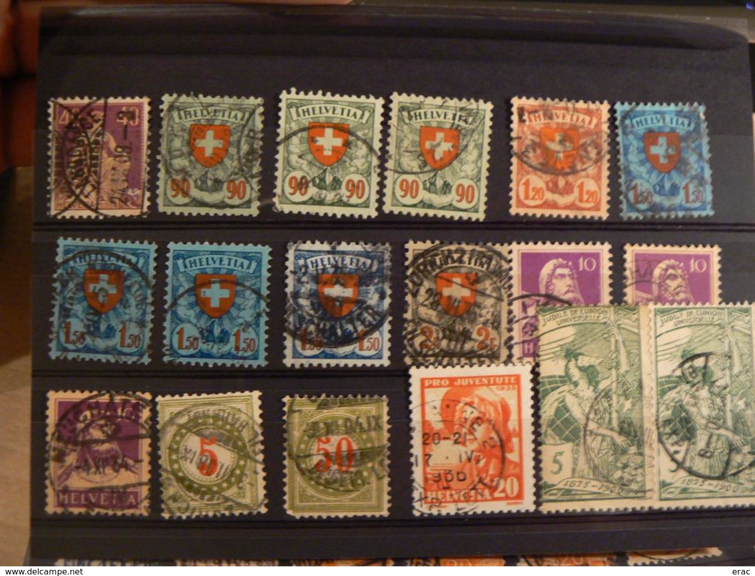 Lot De Timbres De Suisse - Collections (sans Albums)