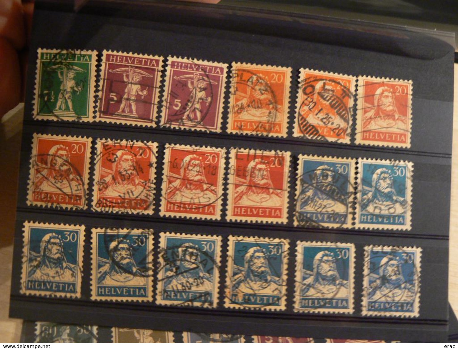 Lot de timbres de Suisse